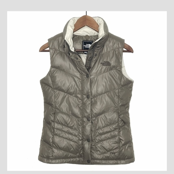 The North Face Jackets & Blazers - North Face 700 Fill Goose Down Puffer Vest Quilted Zip Up Meld Gray Size XS